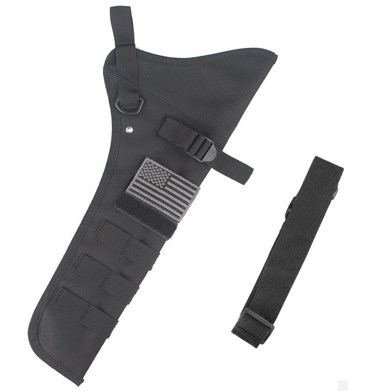 KRATARC Archery Lightweight Hip Arrow Quiver Foldable Compact Arrows Bag with Molle System Hanged for Target Shooting (Black- (with Belt)) - Image 1
